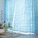 Chic Ruffled Blue Cupcake Layer Semi-Blackout Curtains for Stylish Living Spaces and Girls' Bedrooms