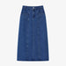 Women’s Ankle-Length Cotton Denim Maxi Skirt for Spring/Summer