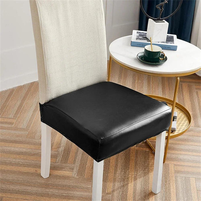 Svetanya Waterproof PU Leather Chair Covers - Elastic Slipcovers for Stylish Furniture Protection