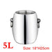 Elegant Stainless Steel Deer Head Beverage Chiller - Premium Ice Bucket