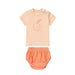 Orange Muslin Collection: Kids’ Stylish Spring/Summer Matching Outfit Set