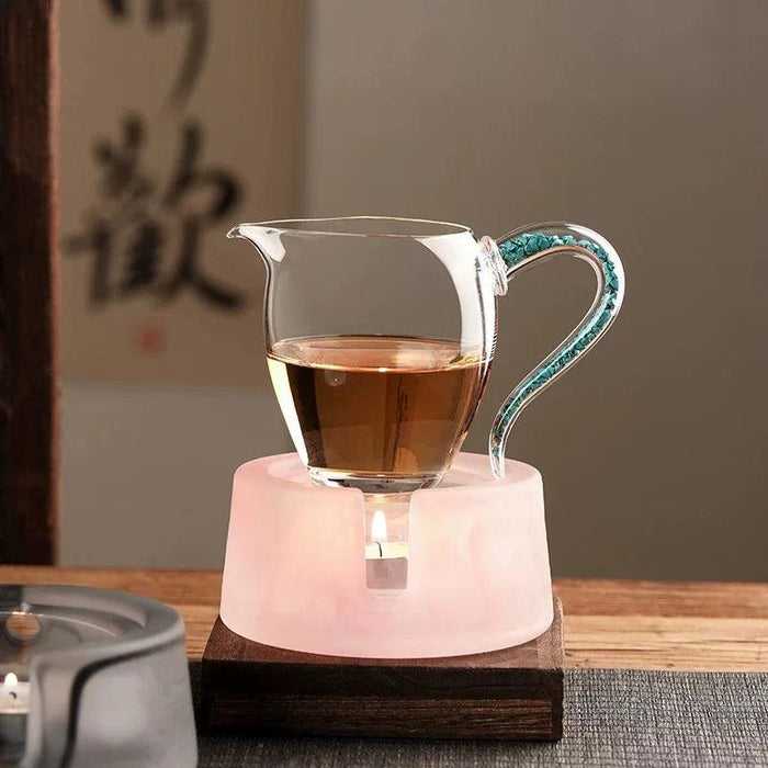 Sleek Japanese Ceramic Tea Warmer and Candle Holder for Luxurious Tea Service