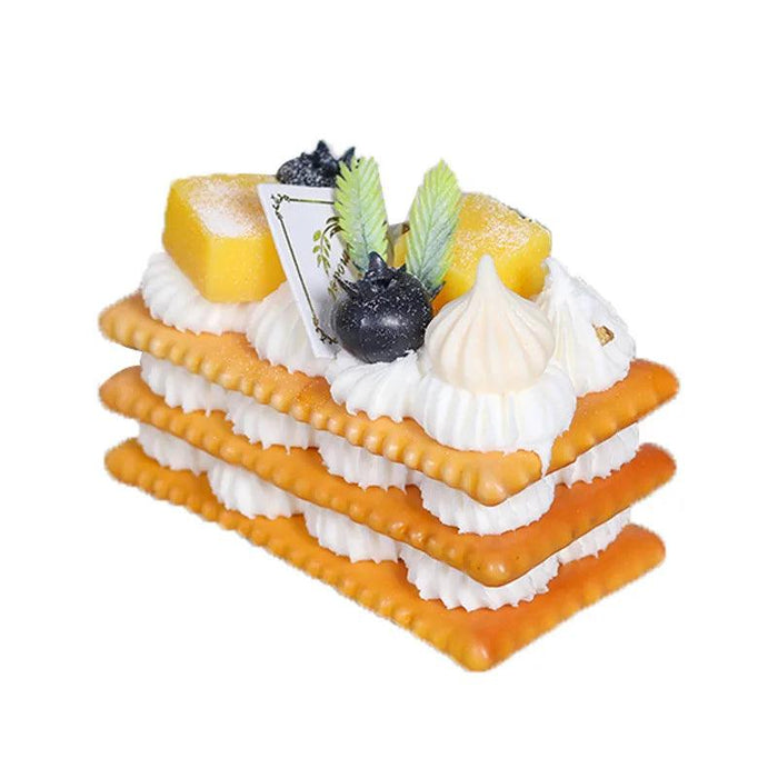 Realistic Faux Dessert Cake for Home Decor and Photography - Food Simulation Model FCYY-002