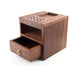 Elegant Walnut Craft Tool Organizer for Leather and Iron Projects