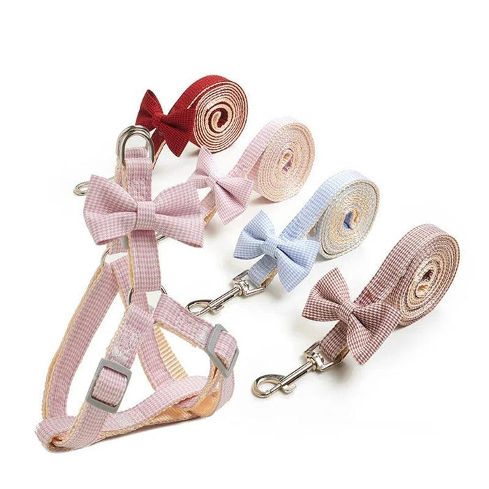 Adorable Starfish-Themed Adjustable Harness and Leash Set for Small Pets