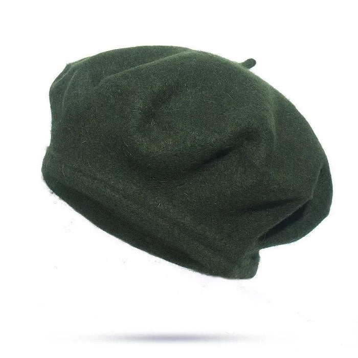 Elegant Wool Beret - Classic Winter Accessory for Women and Teens