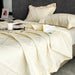 Luxurious Lightweight Tencel Summer Quilt Set with Pillowcases - Double Queen Size Bedspread