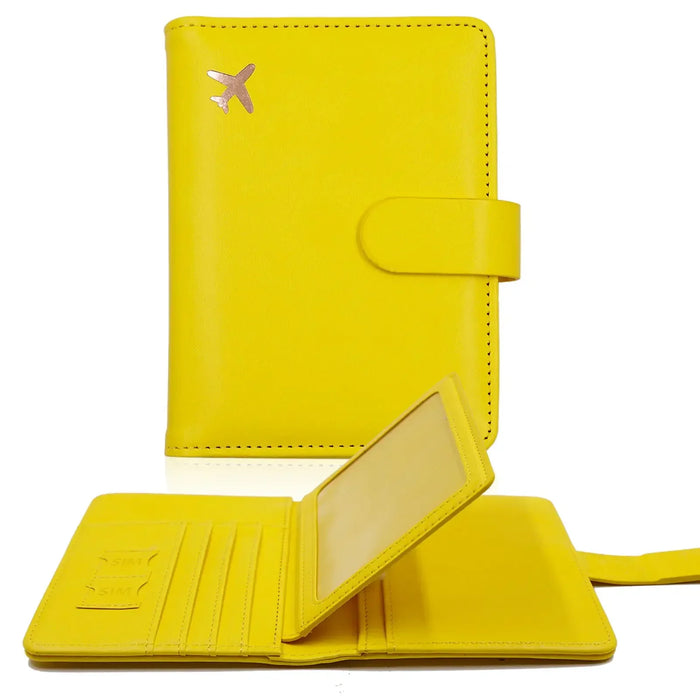 Stylish RFID-Blocking Passport Holder with Card Organizer for Travelers