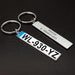 Customizable Car Plate Keychain - Thoughtful Gift for Auto Lovers