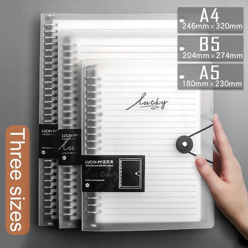 Clear Transparent Binder Notebook for Enhanced Organization