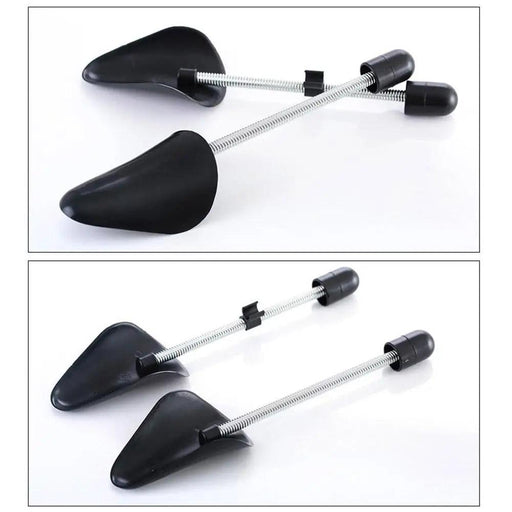 Adjustable Spring-Loaded Plastic Shoe Trees for Men and Women - 1 Pair