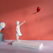 Heart Balloon Girl Banksy Inspired Resin Art Sculpture - Large Size Home Decor Piece