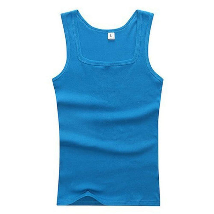 Men's Large Cotton Sleeveless Gym Tank Tops - Bodybuilding Muscle Vests for Fitness