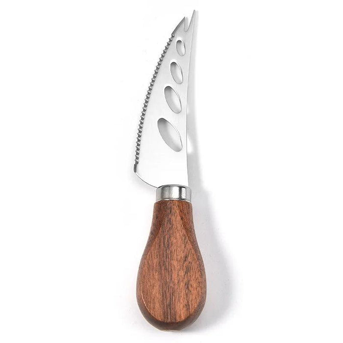 Elegant Acacia Wood Handled Stainless Steel Cheese Knife Set – Perfect for Charcuterie and Spreading Butter