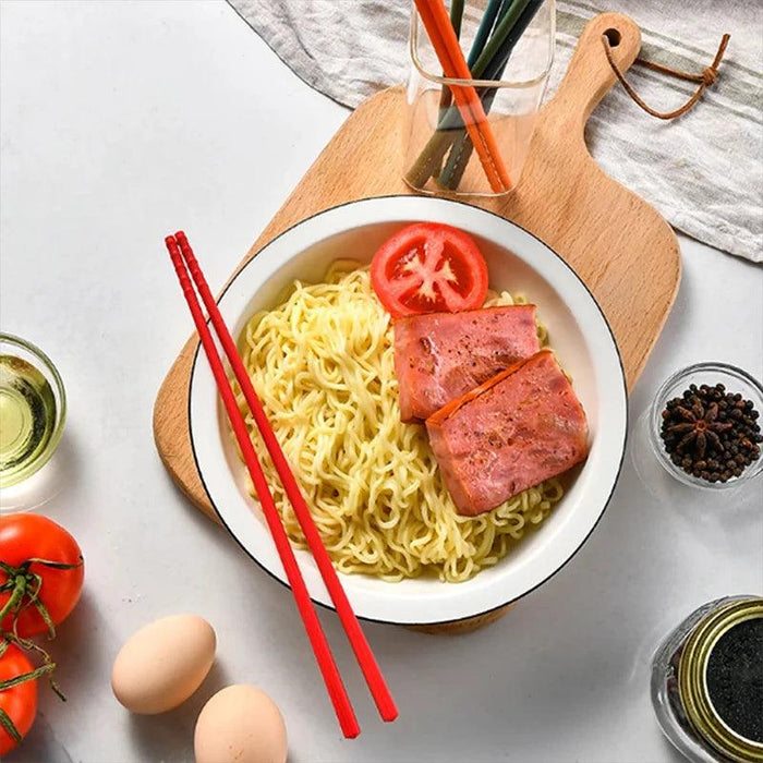 Vibrant Non-Slip Silicone Chopsticks Set for Sushi and Noodle Lovers