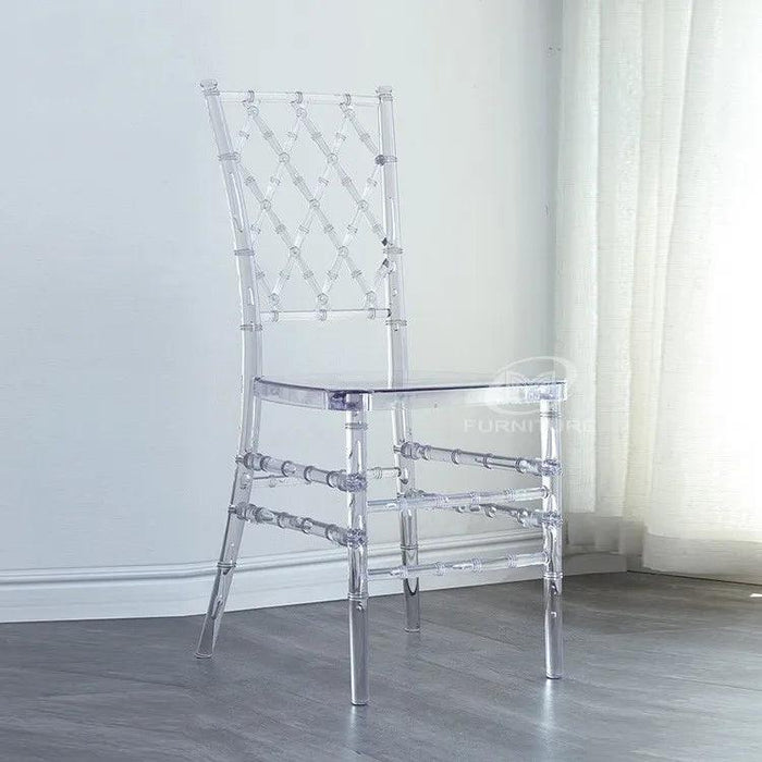 Elegant 50-Piece Clear Acrylic Chiavari Chairs for Sophisticated Celebrations