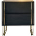 Chic Black Luxe Accent Table