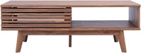 Rori Elegant Walnut Coffee Table with 1 Shelf - Chic Centerpiece for Living Rooms (46" w. x 23" d. x 16" h.)