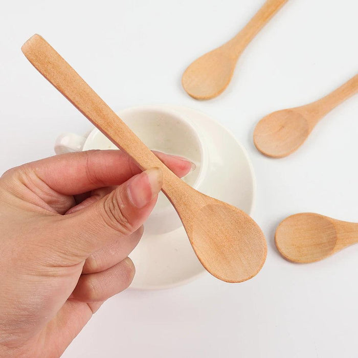 Bamboo Wooden Spoons Set for Serving and Cooking - 1/5/10/20 Pcs Kitchen Utensils