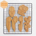 Embossed Tulip Cookie Cutter Mold for Baking and Cake Decoration - Food-Grade Pastry Tool