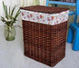 Elegant Rattan Storage Hamper with Lid - Stylish Organizer for Clothes, Toys, and Home Essentials