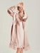 Silk Elegance Nightwear Set - Opulent Dress and Robe for Sophisticated Women