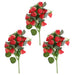 Artificial Strawberry Blossom Bouquet - Set of 3