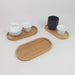 Japanese-Inspired Solid Wood Round Dessert Serving Plate - Ideal for Snacks & Dried Fruits