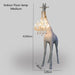 Elegant Giraffe Standing Lamp