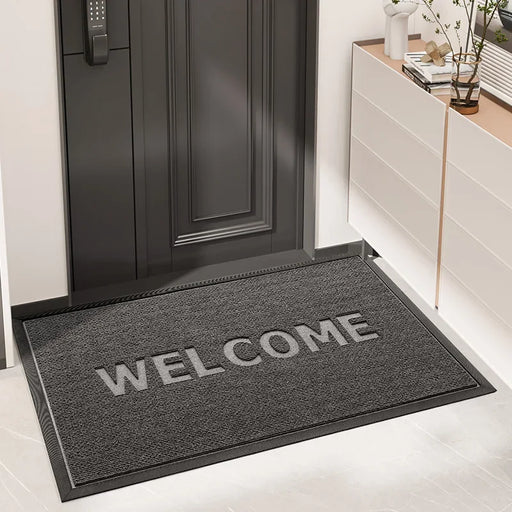 Welcome Mat: Highly Absorbent Anti-Slip Polyester Fiber Door Mat