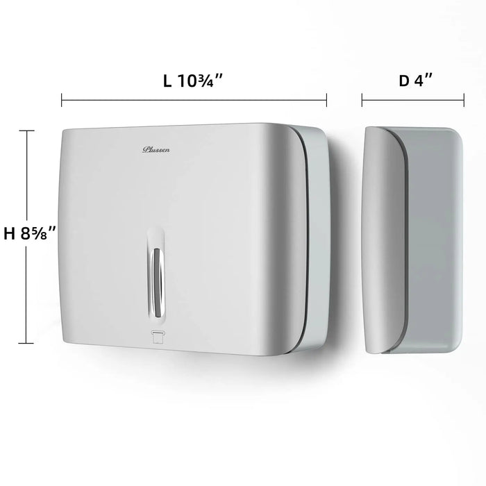 Secure Wall-Mount Key Lock Paper Towel Dispenser - 200 Towel Capacity