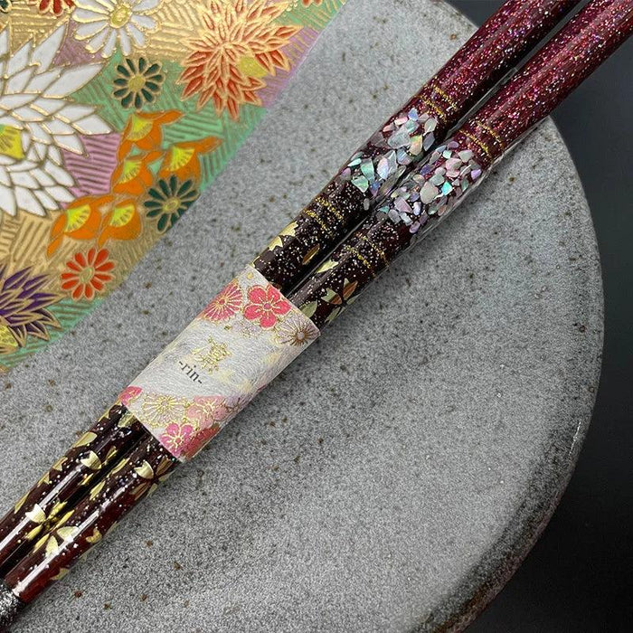 Elegant Handcrafted Japanese Wooden Chopsticks Set - Premium Dining Utensils for a Refined Experience