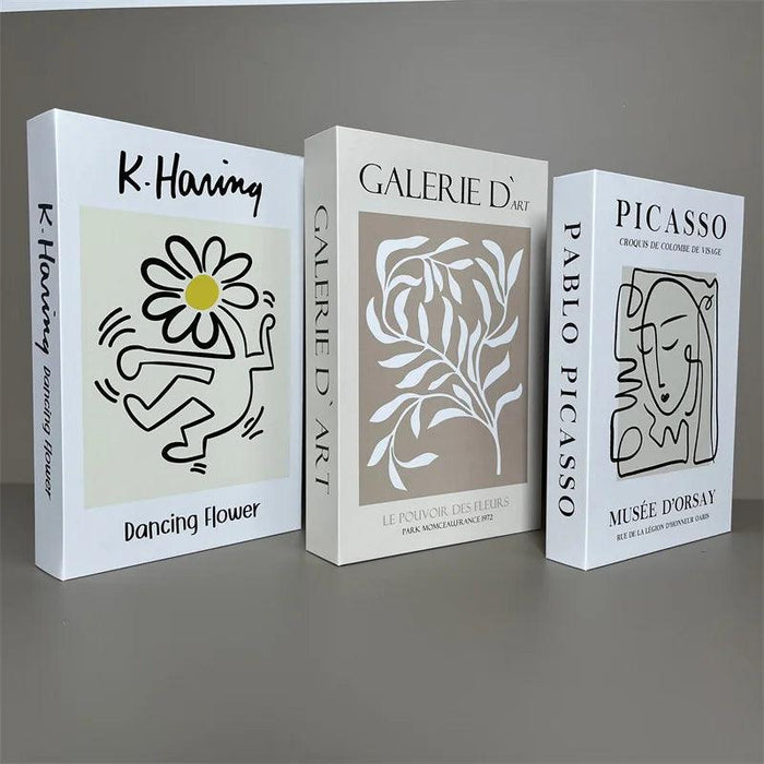 Elegant 3-Piece Decorative Faux Book Set for Home Décor