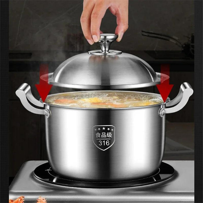 Large Capacity Heavy-Duty 316 Stainless Steel Congee Cooker - Elevate Your Culinary Skills