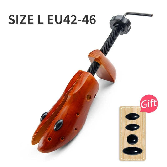 Premium Pine Wood Shoe Stretcher - Durable Brown Shoe Expander