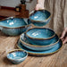 Handcrafted Blue Kiln Charger Plates - Elegant Table Decor for Sophisticated Dining Experiences