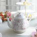 Charming English Tea Time Set: Luxurious Bone China Cups with Elegant Ceramic Plates