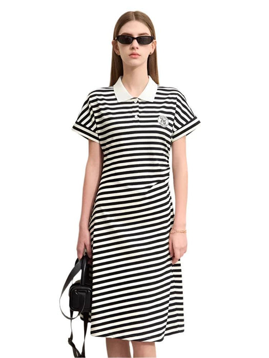 Chic Minimalist Summer Midi Dress with Shoulder Sleeves