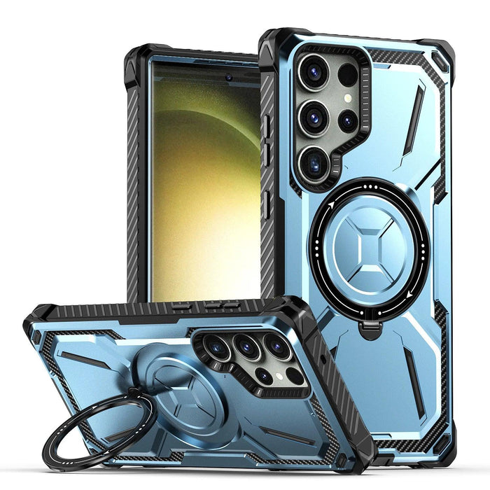 Samsung Galaxy S23 Ultra/S23+ Plus Rugged Military-Grade Shockproof Case with Magnetic Stand and MagSafe Support