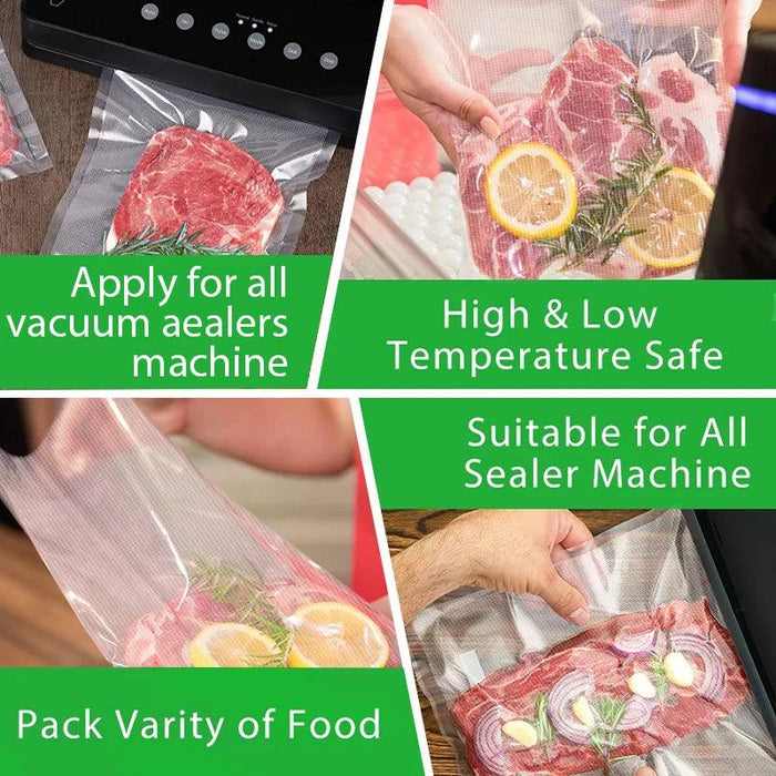 5-Pack Premium Sous Vide Vacuum Sealer Rolls - Customizable Lengths for All Sealers