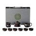 Yunnan Handcrafted Purple Pottery Tea Ceremony Set: Gaiwan Teapot and Cups for Elegant Brewing