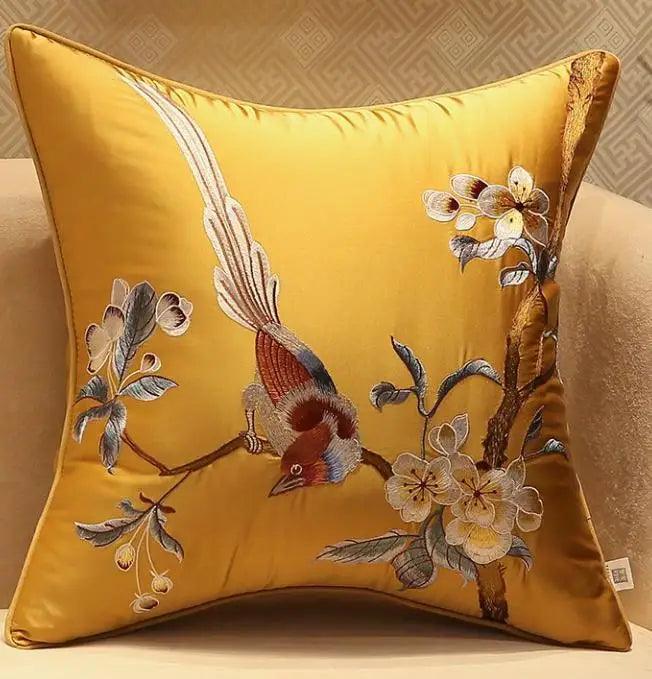 45x45/50x35cm Chinese Traditional Embroidered Bird Cushion Cover