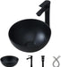 Elegant Oval Ceramic Sink Ensemble with Black Faucet and Stainless Steel Drain