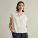 Summer Elegance: Women's Luxe Linen and Silk Polo Tops, Sweaters, and Cardigans