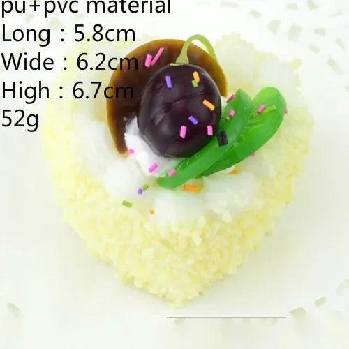 Realistic Faux Fruit Cake Display Model for Home Decor and Photography - 1 Piece Artificial Dessert Prop