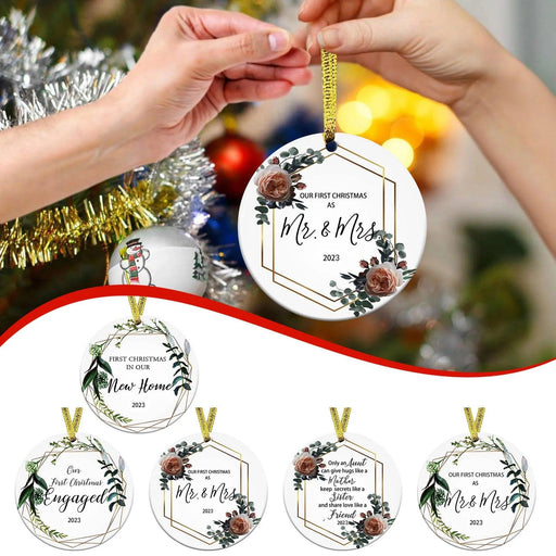 Our First Christmas Together 2023 Ornament - A Cherished Keepsake for New Couples - Celebrate Your Love Story - "Start Your Adventure" Holiday Gift