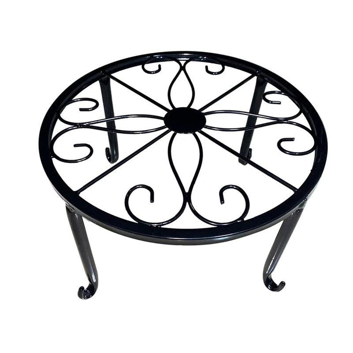 Artistic Hollow Iron Plant Stand - Stylish Display for Indoor and Outdoor Plants