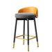 Sleek Scandinavian Leather Gaming and Vanity Stool - Trendy Seating for Modern Interiors