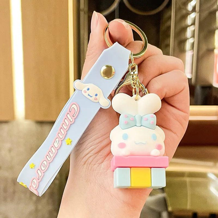 Cinnamoroll Character Keychain - Whimsical Bag and Key Charm for a Playful Touch