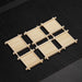 Set of 6 Stylish Natural Bamboo Square Coasters for Elegant Tea and Dessert Serving